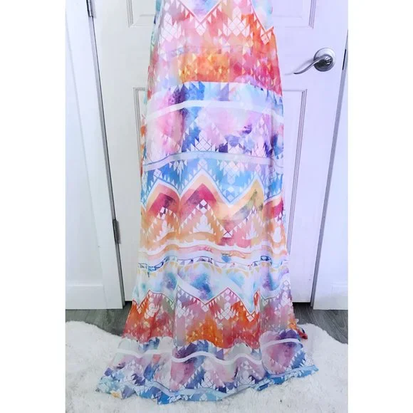 Moving Sale! Worn Once Show Me Your Mumu Bronte Maxi Dress w/ Sheer Overlay Med - Picture 6 of 14